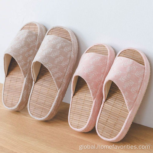 Thick Bamboo Sole Slippers Summer Breathable Thick Bamboo Sole Slippers Supplier